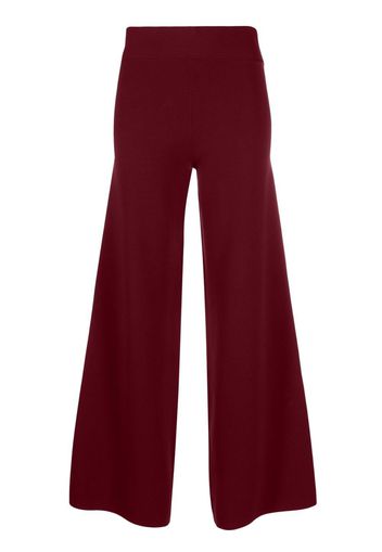 P.A.R.O.S.H. straight-leg knitted trousers - Red