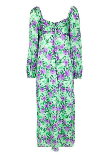 P.A.R.O.S.H. Abito floral print dress - Green