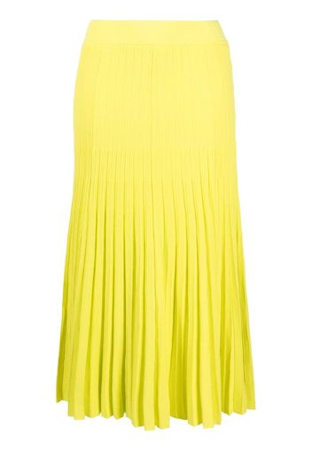 P.A.R.O.S.H. pleated midi skirt - Yellow