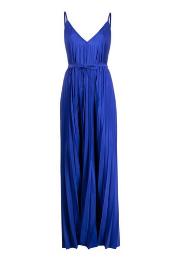 P.A.R.O.S.H. Palmer pleated maxi dress - Blue