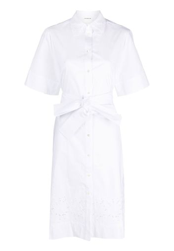 P.A.R.O.S.H. floral-lace shirt dress - White