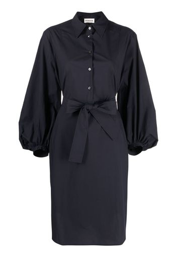 P.A.R.O.S.H. belted cotton shirt dress - Blue