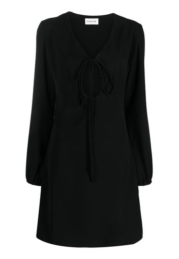 P.A.R.O.S.H. Abito V-neck keyhole dress - Black