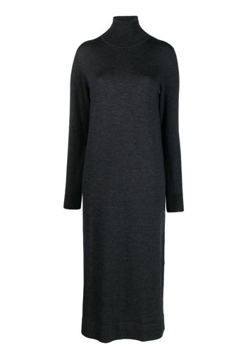 P.A.R.O.S.H. roll-neck long-sleeved dress - Grey
