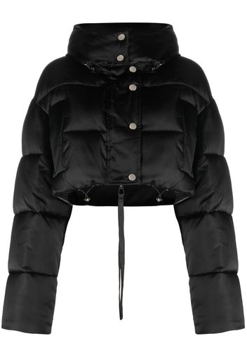 P.A.R.O.S.H. cropped padded jacket - Black