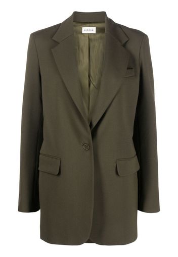 P.A.R.O.S.H. single-breasted virgin wool blazer - Green