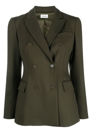 P.A.R.O.S.H. Giacca double-breasted wool-blend blazer - Green