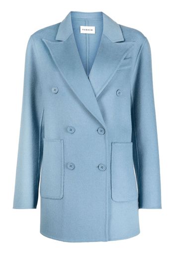 P.A.R.O.S.H. double-breasted wool blazer - Blue