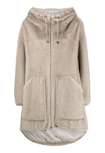 P.A.R.O.S.H. oversized hooded coat - Grey