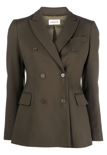 P.A.R.O.S.H. notched-lapel double-breasted blazer - Green