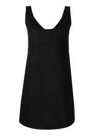 P.A.R.O.S.H. V-neck shift mini dress - Black