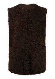 P.A.R.O.S.H. single-breasted sleeveless jacket - Brown