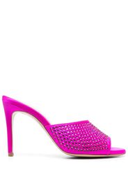 P.A.R.O.S.H. 110mm crystal-embellished mules - Pink