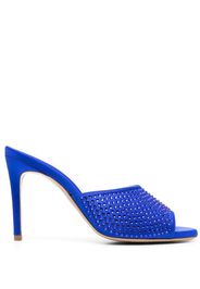 P.A.R.O.S.H. 110mm crystal-embellished mules - Blue