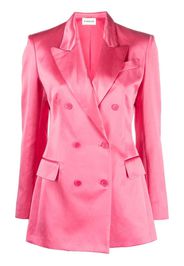 P.A.R.O.S.H. satin-finish double-breasted blazer - Pink