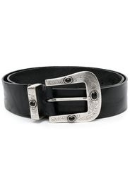 P.A.R.O.S.H. engraved leather belt - Black