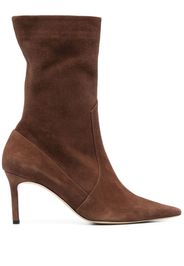 P.A.R.O.S.H. Stivale 80mm suede ankle boots - Brown