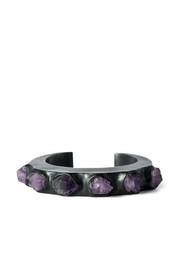 Parts of Four Crescent amethyst band bracelet - Black