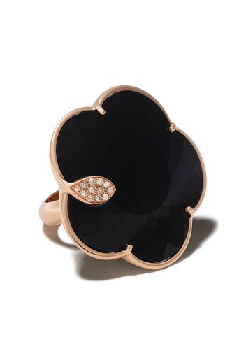 Pasquale Bruni 18kt rose gold Ton Jolì onyx and diamond cocktail ring