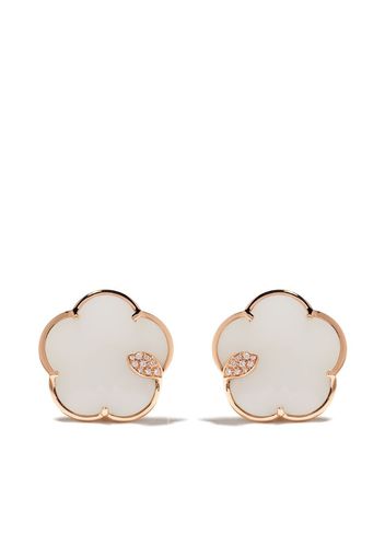 18kt rose gold diamond Bon Ton earrings