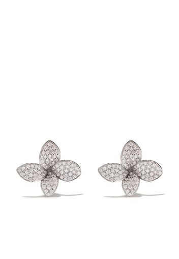 18kt white gold diamond Petit Garden earrings