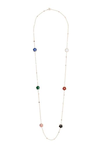 Pasquale Bruni 18kt rose gold Ton Joli diamond and semi-precious gemstone necklace - Pink