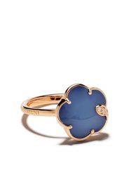 18kt rose gold Petit Jolie agate, lapis lazuli and diamond ring