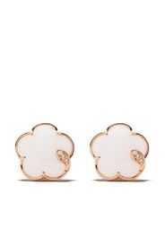 18kt rose gold Petit Joli agate and diamond studs