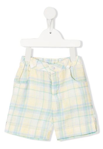 Patachou plaid-check print shorts - Yellow