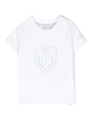 Patachou logo-print T-shirt - White