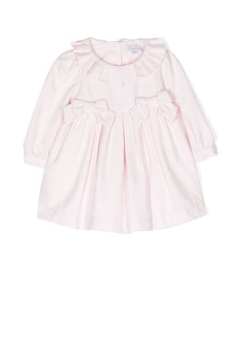 Patachou ruffle-collar long-sleeved dress - Pink