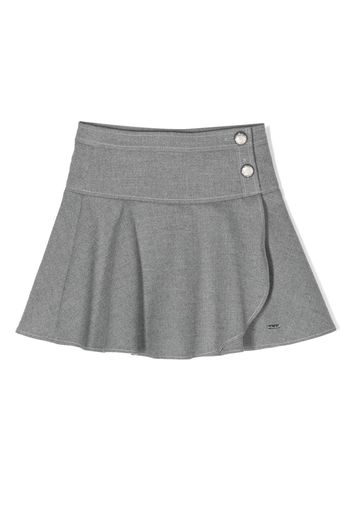 Patachou pleated flannel skirt - Grey