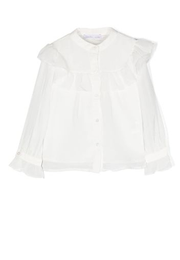 Patachou chiffon ruffled blouse - White