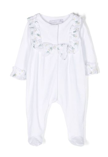 Patachou bow collar pyjamas - White