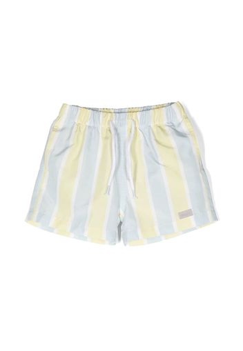 Patachou logo-patch detail swim shorts - Yellow