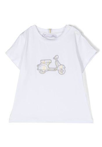 Patachou Motorcycle cotton T-shirt - White