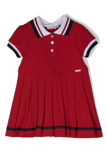 Patachou piqué-texture polo dress - Red