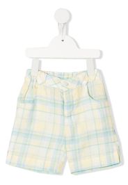 Patachou plaid-check print shorts - Yellow