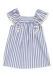 Patachou striped cotton dress - White