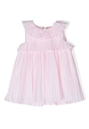 Patachou bow-detail pleated dress - Pink