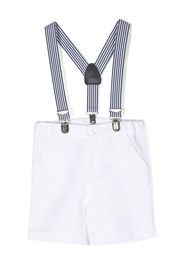 Patachou suspender-detail shorts - White