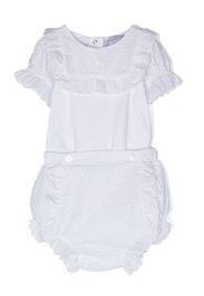 Patachou broderie-anglaise two-piece set - White