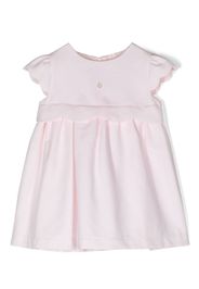 Patachou scallop-edge cap-sleeves dress - Pink