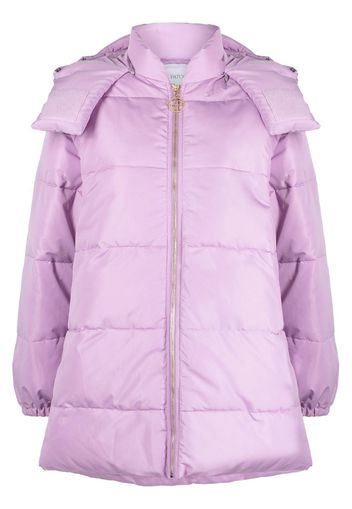 Patou detachable sleeves puffer coat - Purple