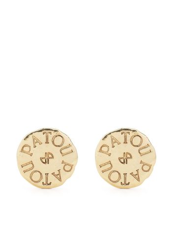 Patou coin clip-on earrings - Gold