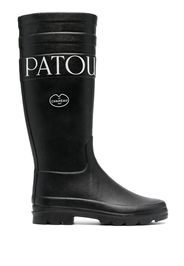 Patou x Le Chameau logo-print boots - Black