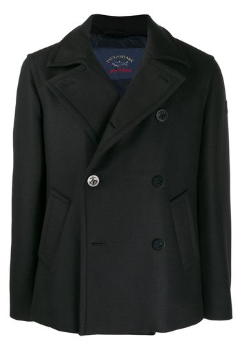 Paul & Shark logo patch peacoat - Blue