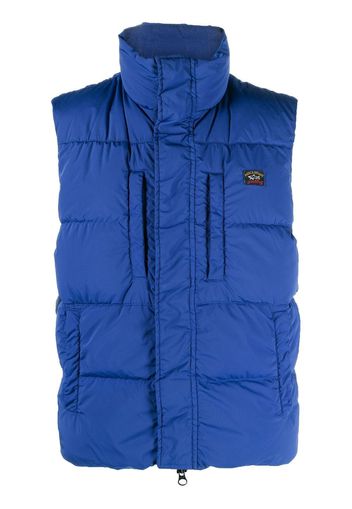 Paul & Shark logo-patch padded gilet - Blue