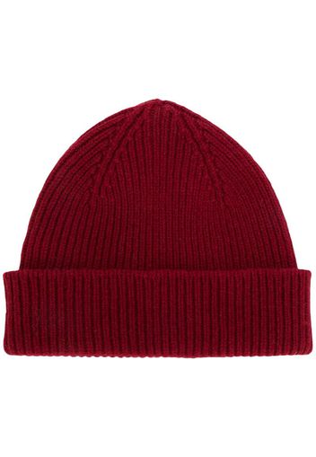 ribbed knit beanie