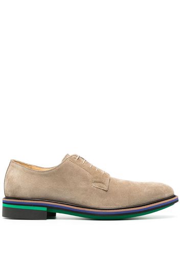 lace-up suede derby shoes